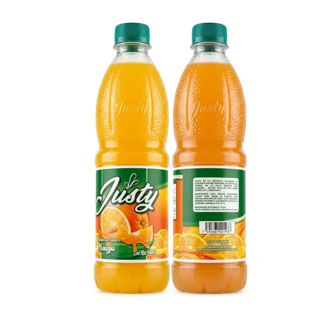 JUEGO JUSTY DE 400ML NARANJA - 1